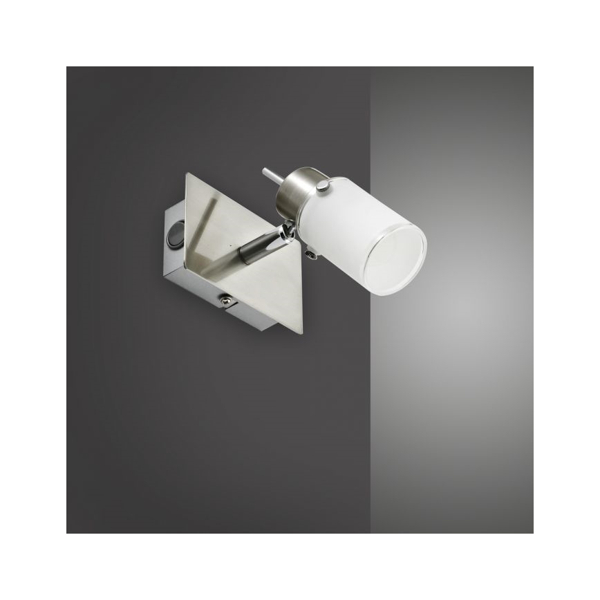 JUST LIGHT. 11931-55 - Світлодіодний настінний точковий світильник MAX 1xGU10/4W/230V матовий хром