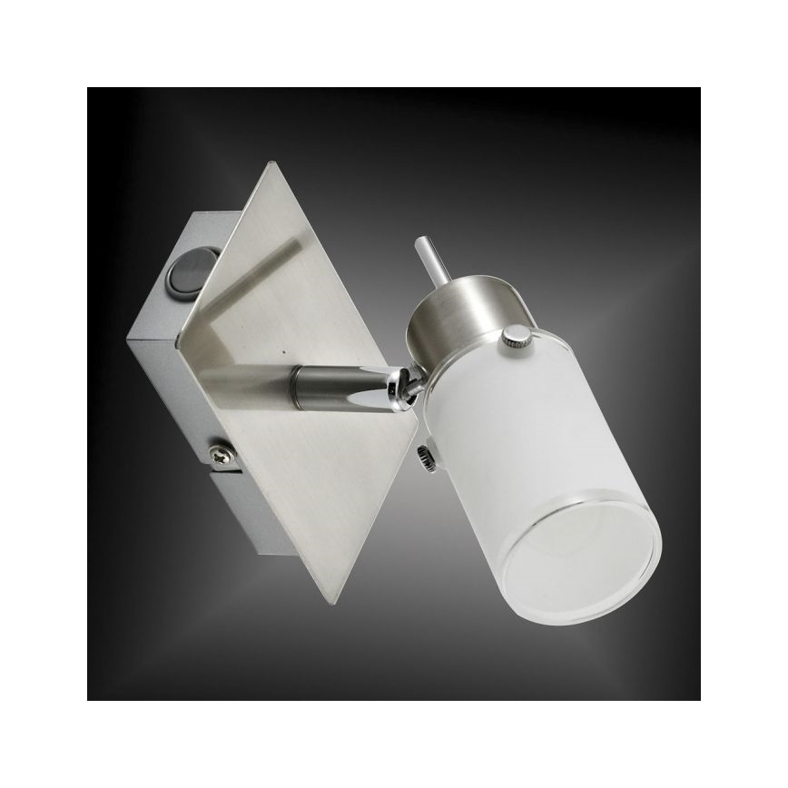 JUST LIGHT. 11931-55 - Світлодіодний настінний точковий світильник MAX 1xGU10/4W/230V матовий хром