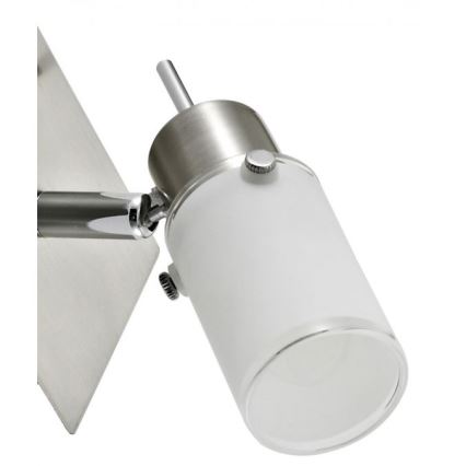 JUST LIGHT. 11931-55 - Світлодіодний настінний точковий світильник MAX 1xGU10/4W/230V матовий хром