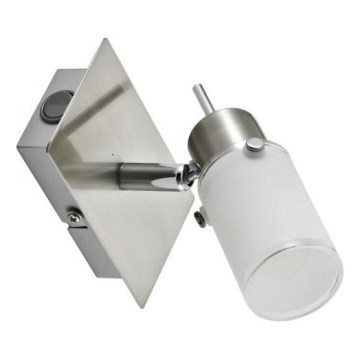 JUST LIGHT. 11931-55 - Світлодіодний настінний точковий світильник MAX 1xGU10/4W/230V матовий хром