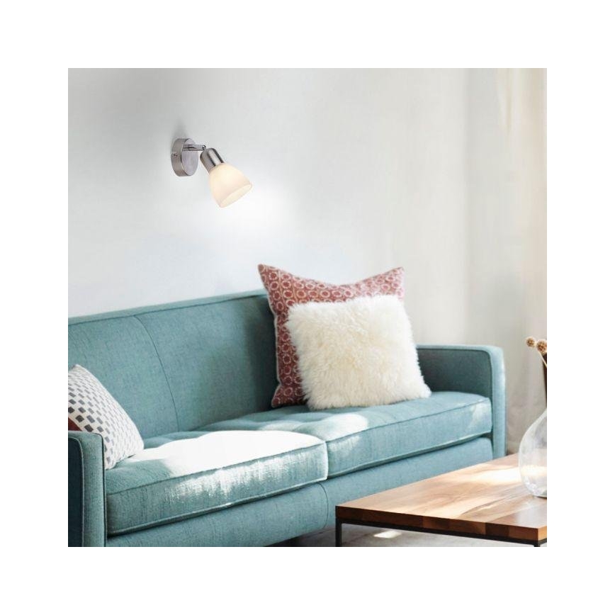 JUST LIGHT. 11951-55 - Настенный точечный светильник KARO 1xE14/40W/230V матовый хром