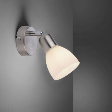 JUST LIGHT. 11951-55 - Настінний точковий світильник KARO 1xE14/40W/230V матовий хром