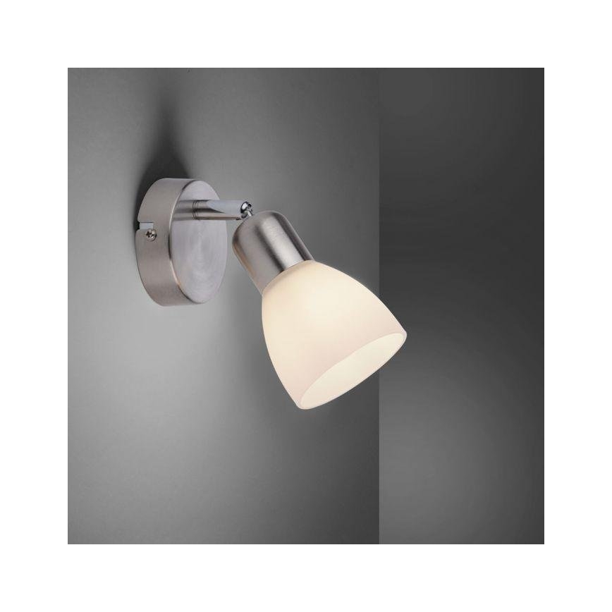 JUST LIGHT. 11951-55 - Настінний точковий світильник KARO 1xE14/40W/230V матовий хром