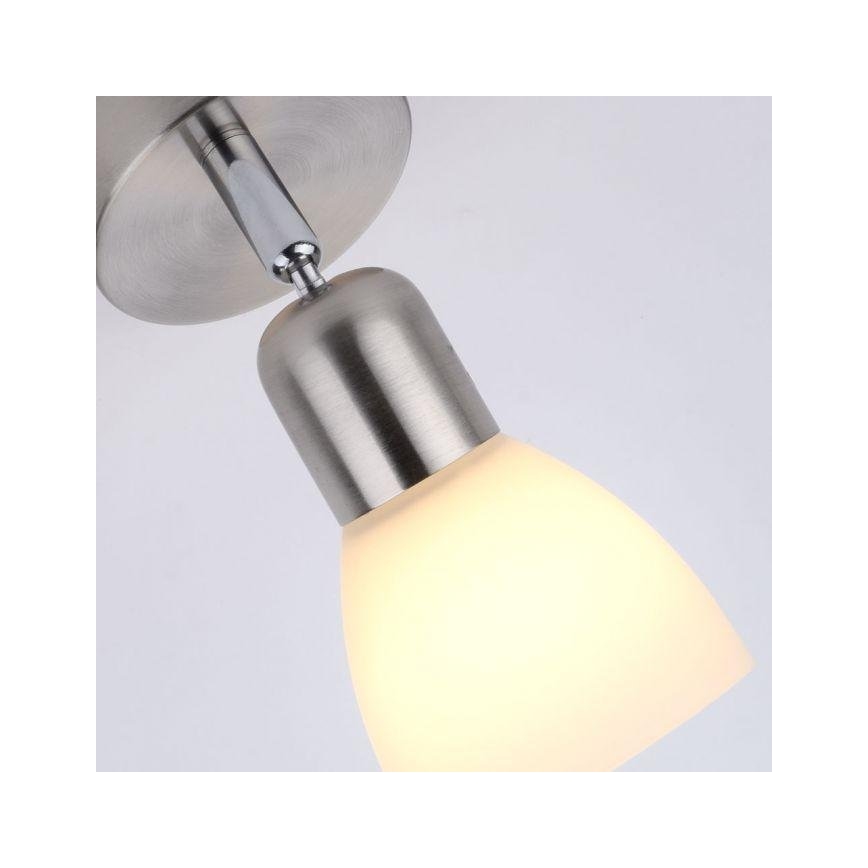 JUST LIGHT. 11951-55 - Настінний точковий світильник KARO 1xE14/40W/230V матовий хром