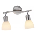 JUST LIGHT. 11952-55 - Точечный светильник KARO 2xE14/40W/230V матовый хром