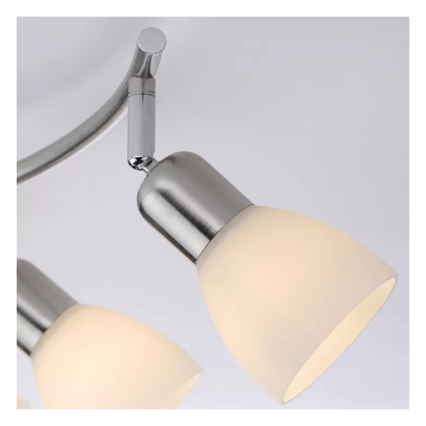 JUST LIGHT. 11952-55 - Точечный светильник KARO 2xE14/40W/230V матовый хром