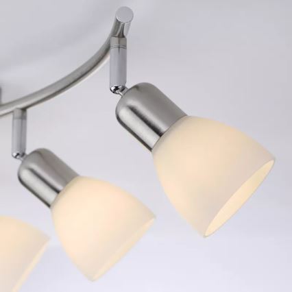 JUST LIGHT. 11953-55 - Точечный светильник KARO 3xE14/40W/230V матовый хром