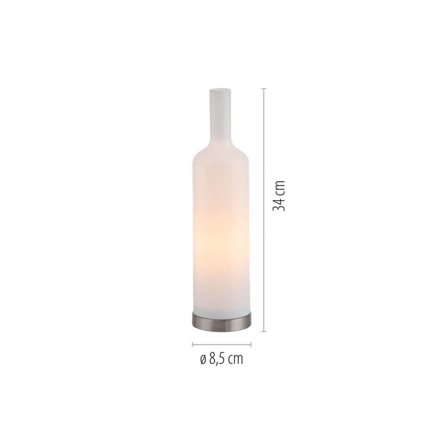 JUST LIGHT. 14006-16 - Настольная лампа BOTTLE 1xE14/25W/230V белая