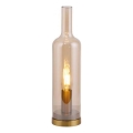 JUST LIGHT. 14006-27 - Настольная лампа BOTTLE 1xE14/25W/230V бежевая/дымчатая