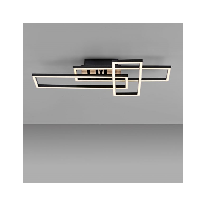 JUST LIGHT. 14051-79 - LED стельовий світильник AKUSTIKA LED/20,5W/230V дуб/чорний