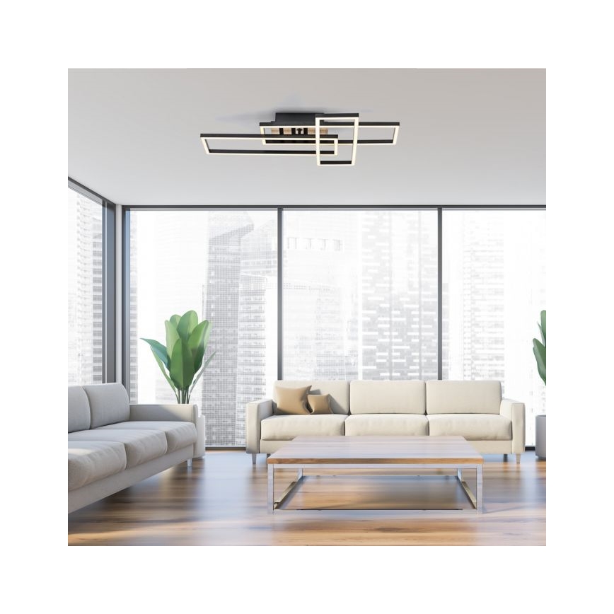 JUST LIGHT. 14051-79 - LED стельовий світильник AKUSTIKA LED/20,5W/230V дуб/чорний