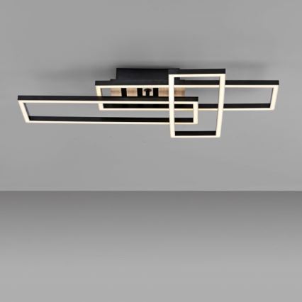 JUST LIGHT. 14051-79 - LED стельовий світильник AKUSTIKA LED/20,5W/230V дуб/чорний