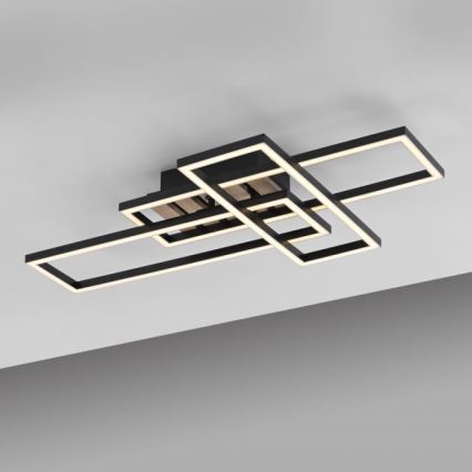 JUST LIGHT. 14051-79 - LED стельовий світильник AKUSTIKA LED/20,5W/230V дуб/чорний