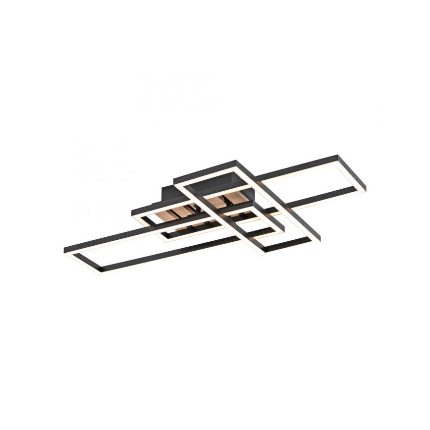 JUST LIGHT. 14051-79 - LED стельовий світильник AKUSTIKA LED/20,5W/230V дуб/чорний