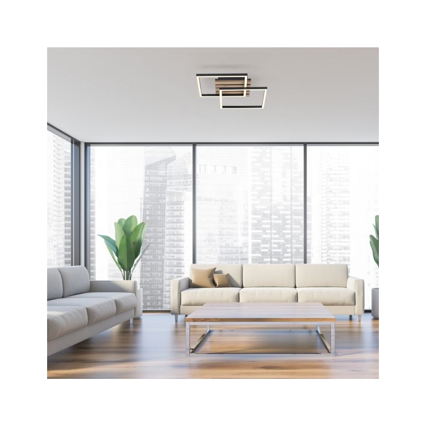 JUST LIGHT. 14053-79 - LED потолочный светильник AKUSTIKA LED/15W/230V дуб/чёрный