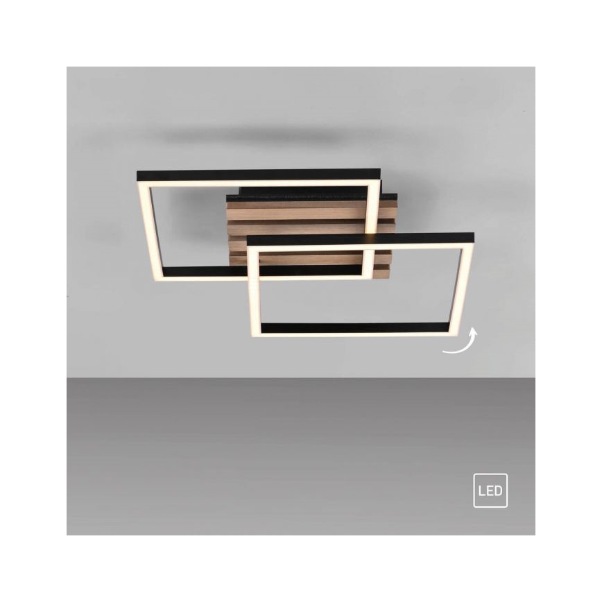JUST LIGHT. 14053-79 - LED потолочный светильник AKUSTIKA LED/15W/230V дуб/чёрный