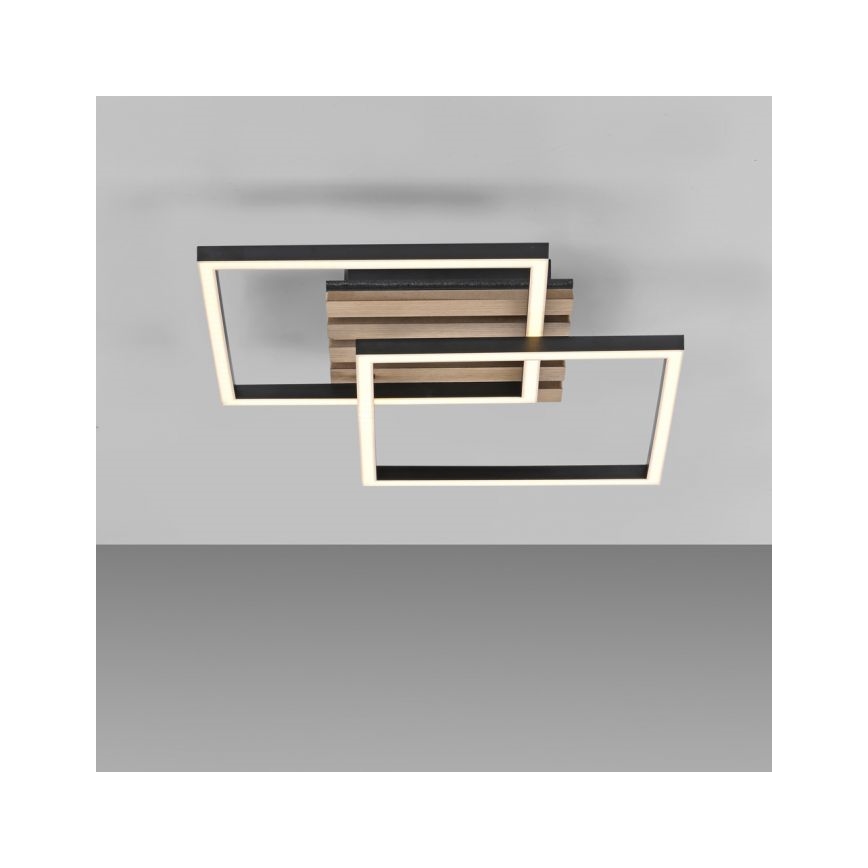 JUST LIGHT. 14053-79 - LED потолочный светильник AKUSTIKA LED/15W/230V дуб/чёрный