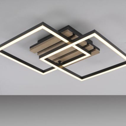 JUST LIGHT. 14053-79 - LED потолочный светильник AKUSTIKA LED/15W/230V дуб/чёрный