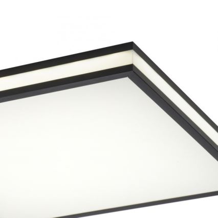 JUST LIGHT. 14110-18 - Стельовий RGBW-світильник з регулюванням яскравості MARIO BLACK LED/19,5W/230V 2700-5000K + пульт дистанційного керування
