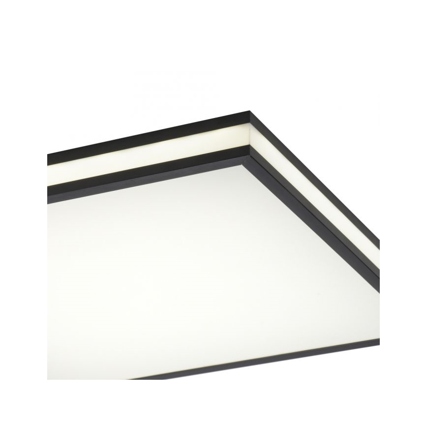 JUST LIGHT. 14110-18 - Стельовий RGBW-світильник з регулюванням яскравості MARIO BLACK LED/19,5W/230V 2700-5000K + пульт дистанційного керування