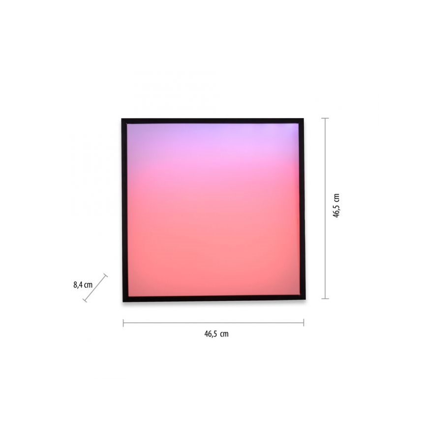JUST LIGHT. 14110-18 - Светодиодный потолочный RGBW-светильник с регулированием яркости MARIO BLACK LED/19,5W/230V 2700-5000K + дистанционное управление