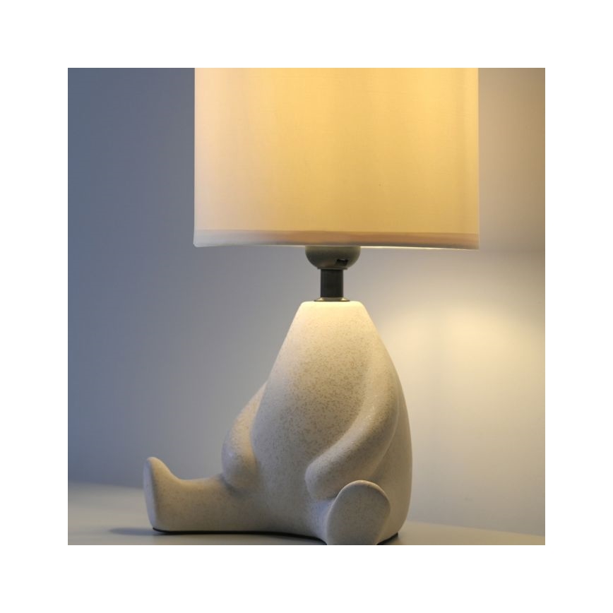 JUST LIGHT. 14190-39 - Елегантна настільна лампа TED, 1xE27/25W/230V, бежевого кольору