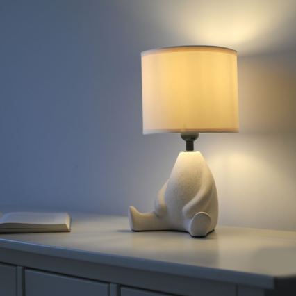 JUST LIGHT. 14190-39 - Настольная лампа TED 1xE27/25W/230V бежевый