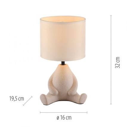 JUST LIGHT. 14190-39 - Настольная лампа TED 1xE27/25W/230V бежевый