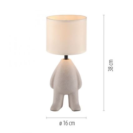 JUST LIGHT. 14191-39 - Настольная лампа TED 1xE27/25W/230V бежевый