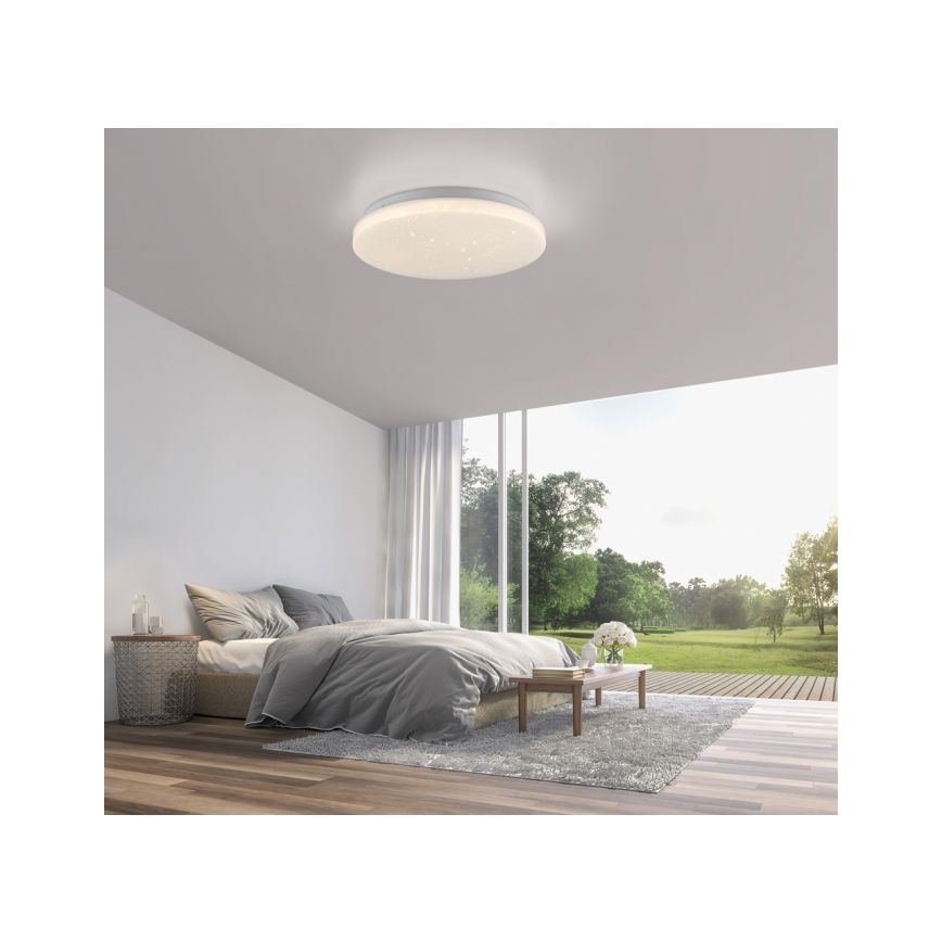 JUST LIGHT. 14275-16 - Стельовий LED світильник URANUS LED/10W/230V діаметр 26 см білий