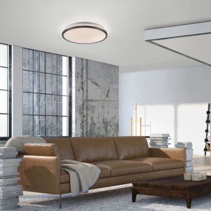 JUST LIGHT. 14293-18 - Светодиодный потолочный светильник с регулированием яркости KYLE LED/10W/230V диаметр 28 см черный