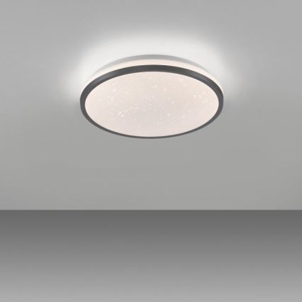 JUST LIGHT. 14293-18 - Светодиодный потолочный светильник с регулированием яркости KYLE LED/10W/230V диаметр 28 см черный
