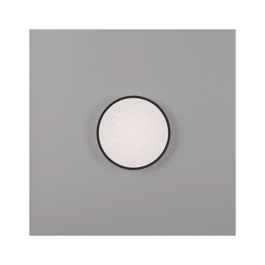 JUST LIGHT. 14293-18 - Светодиодный потолочный светильник с регулированием яркости KYLE LED/10W/230V диаметр 28 см черный