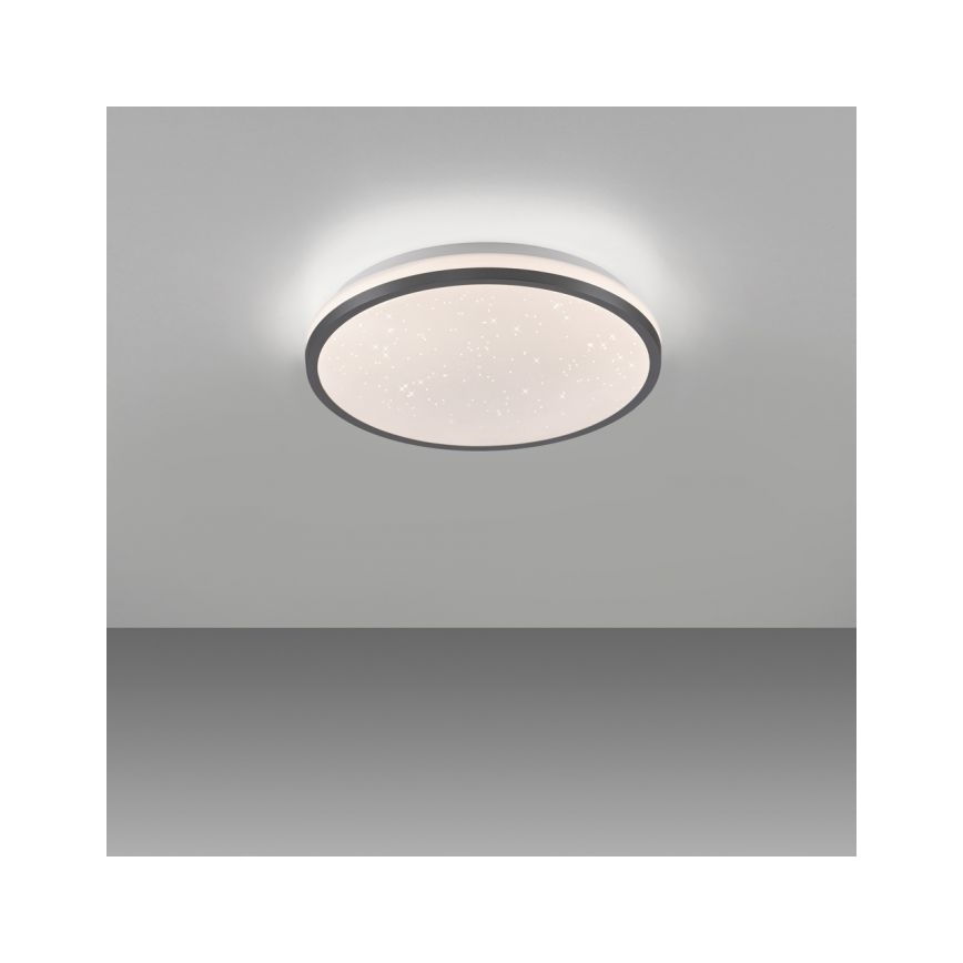 JUST LIGHT. 14293-18 - Світлодіодний стельовий світильник з регулюванням яскравості KYLE LED/10W/230V діаметр 28 см чорний