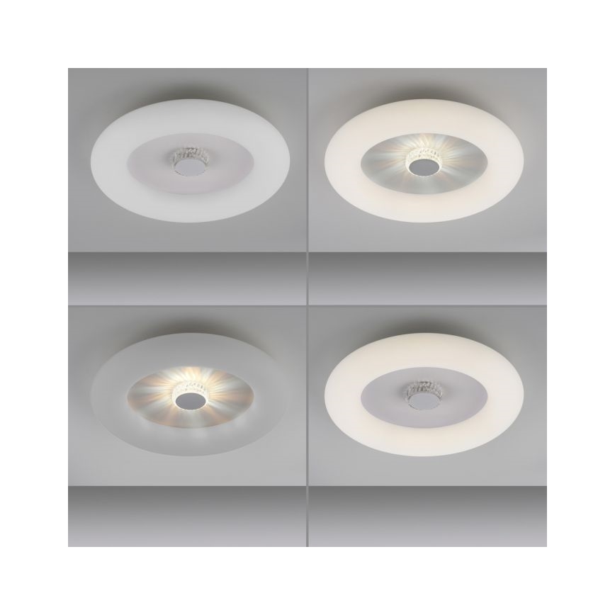JUST LIGHT. 14383-16 - Светодиодный потолочный светильник с регулированием яркости VERTIGO LED/26W/230V 2700-5000K белый + дистанционное управление
