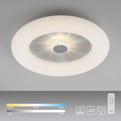 JUST LIGHT. 14383-16 - Світлодіодний стельовий світильник з регулюванням яскравості VERTIGO LED/26W/230V 2700-5000K білий + пульт дистанційного керування