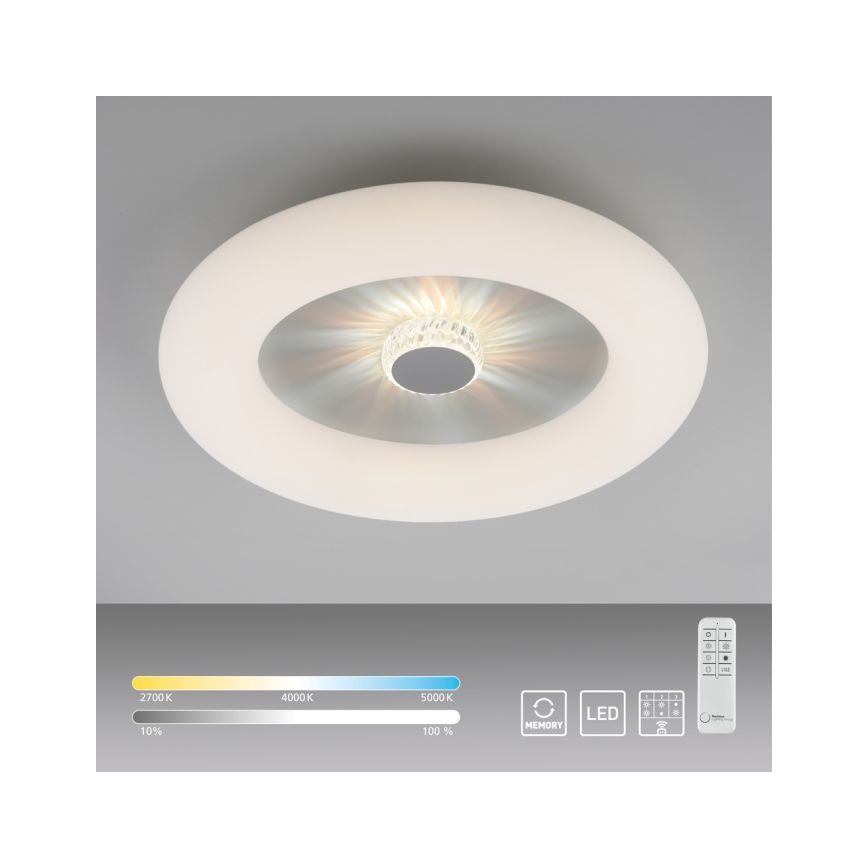 JUST LIGHT. 14383-16 - Світлодіодний стельовий світильник з регулюванням яскравості VERTIGO LED/26W/230V 2700-5000K білий + пульт дистанційного керування