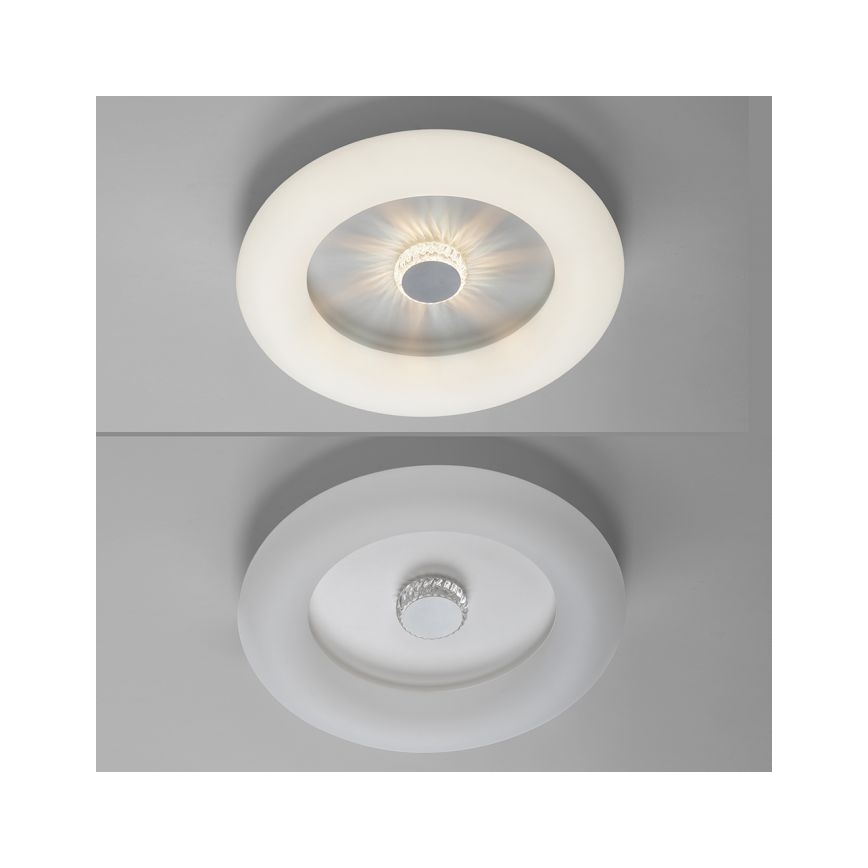 JUST LIGHT. 14383-16 - Світлодіодний стельовий світильник з регулюванням яскравості VERTIGO LED/26W/230V 2700-5000K білий + пульт дистанційного керування