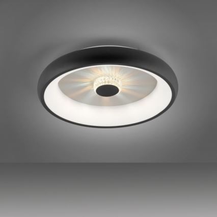 JUST LIGHT. 14384-18 - Світлодіодний стельовий світильник з регулюванням яскравості VERTIGO LED/29W/230V 2700-5000K чорний + пульт дистанційного керування