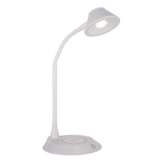 JUST LIGHT. 14414-16 - LED Диммована гнучка сенсорна настільна лампа з бездротовою зарядкою PUCKI LED/4,5W/230V біла