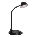 JUST LIGHT. 14414-18 - LED Диммувана гнучка сенсорна настільна лампа з бездротовою зарядкою PUCKI LED/4,5W/230V чорна