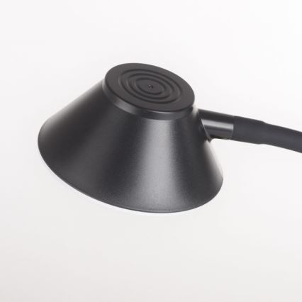 JUST LIGHT. 14414-18 - LED Диммувана гнучка сенсорна настільна лампа з бездротовою зарядкою PUCKI LED/4,5W/230V чорна