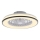 JUST LIGHT. 14447-18 - Світлодіодний RGBW димований стельовий вентилятор зі світлом LENO LED/44W/230V 3000-6500K діаметр 48,6 см білий + дистанційне керування