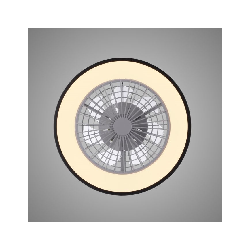 JUST LIGHT. 14447-18 - Світлодіодний RGBW димований стельовий вентилятор зі світлом LENO LED/44W/230V 3000-6500K діаметр 48,6 см білий + дистанційне керування