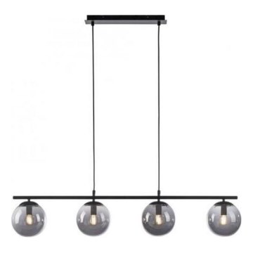 JUST LIGHT. 14604-18 - Подвесная люстра WIDOW 4xE14/25W/230V черный