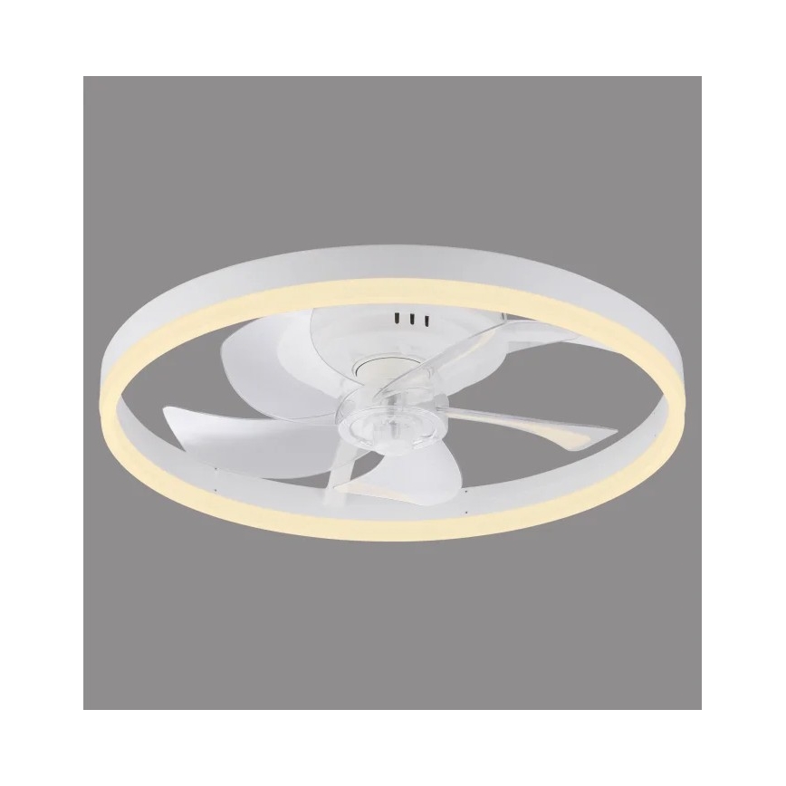 JUST LIGHT. 14624-16 - димований LED-стельовий вентилятор зі світлом RITA LED/22W/230V 3000-6000K, діаметр 50 см, білий + пульт дистанційного керування