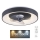 JUST LIGHT. 14644-18 - LED Стельовий світильник з вентилятором та регулюванням яскравості VENIKA LED/36W/230V діаметр 48,6 см 2700-5000K + пульт дистанційного керування