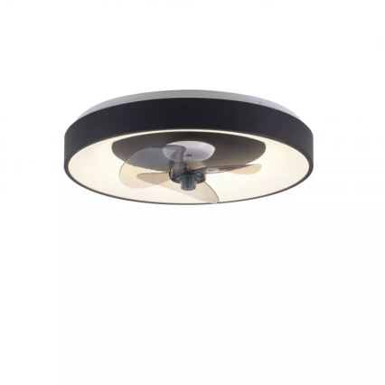 JUST LIGHT. 14644-18 - LED Стельовий світильник з вентилятором та регулюванням яскравості VENIKA LED/36W/230V діаметр 48,6 см 2700-5000K + пульт дистанційного керування