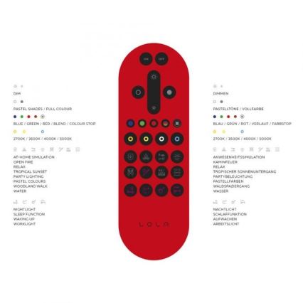 JUST LIGHT. 14662-17 - LED RGBW Точковий світильник з регулюванням яскравості TIM LOLASMART 4xLED/5,9/230V 2700-5000K + пульт дистанційного керування