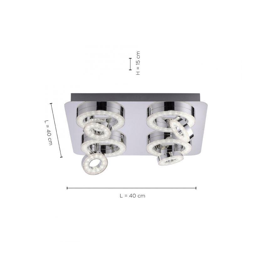 JUST LIGHT. 14662-17 - LED RGBW Точковий світильник з регулюванням яскравості TIM LOLASMART 4xLED/5,9/230V 2700-5000K + пульт дистанційного керування
